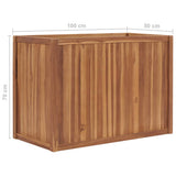 NNEVL Raised Bed 100x50x70 cm Solid Teak Wood