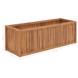 NNEVL Garden Raised Bed 150x50x50 cm Solid Teak Wood