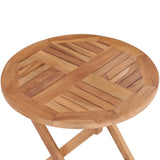 NNEVL Folding Garden Table 45 cm Solid Teak Wood