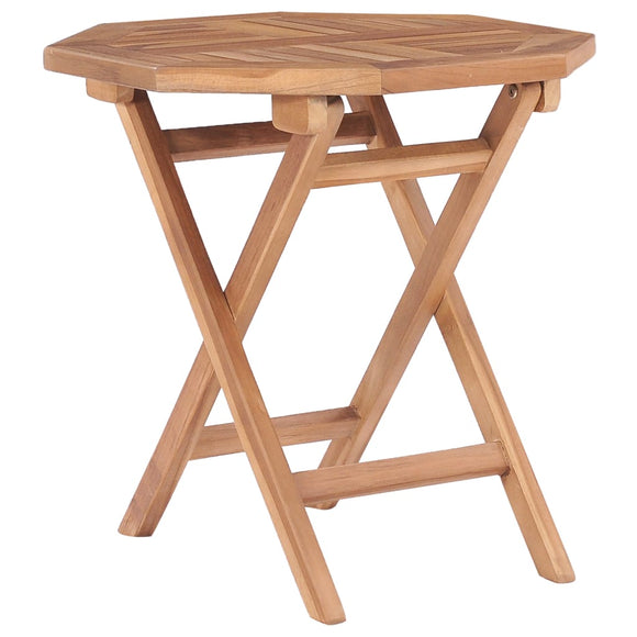 NNEVL Folding Garden Table 45x45x45 cm Solid Teak Wood