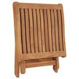 NNEVL Folding Footrest 46.5x49x41.5 cm Solid Teak Wood