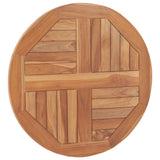 NNEVL Table Top Solid Teak Wood Round 2.5 cm 60 cm