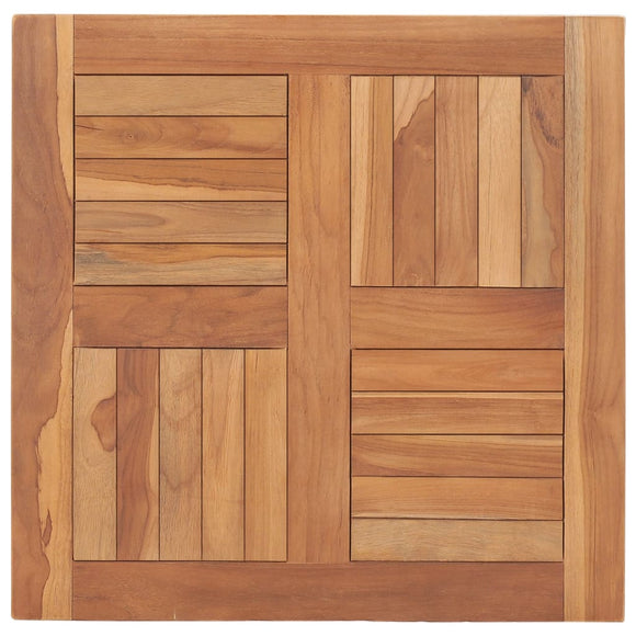 NNEVL Table Top Solid Teak Wood 60x60x2.5 cm