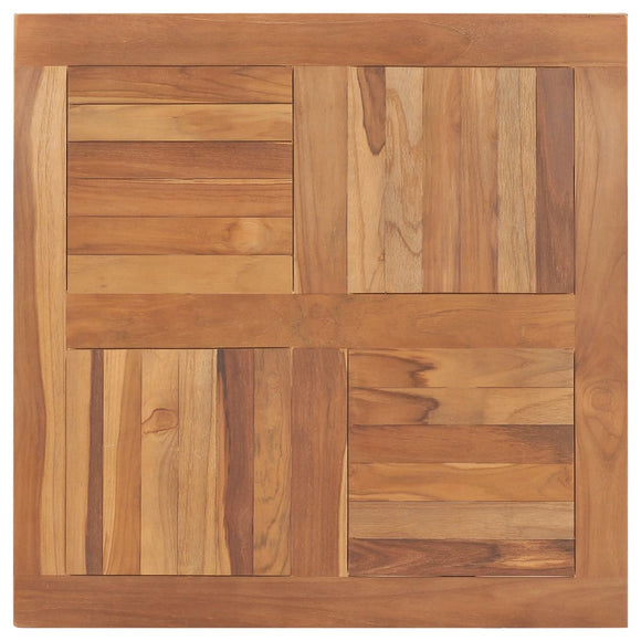 NNEVL Table Top Solid Teak Wood Square 80x80x2.5 cm