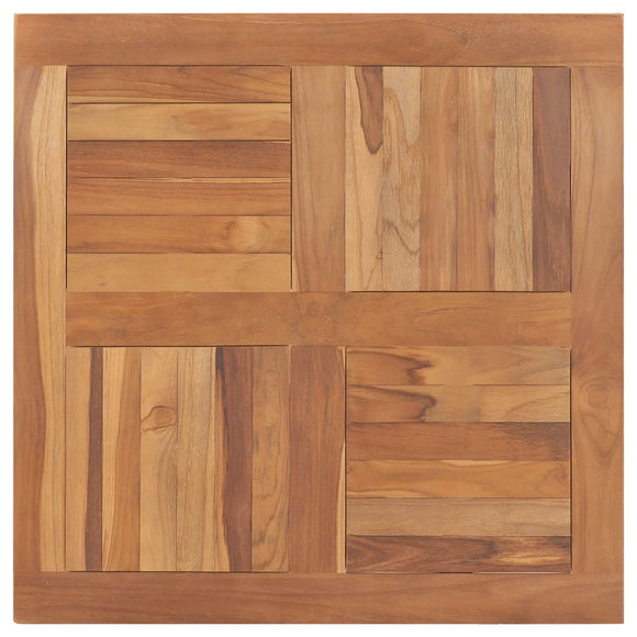 NNEVL Table Top Solid Teak Wood Square 80x80x2.5 cm