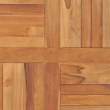 NNEVL Table Top Solid Teak Wood Square 80x80x2.5 cm