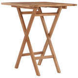 NNEVL Folding Garden Table 60x60x75 cm Solid Teak Wood