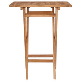 NNEVL Folding Garden Table 60x60x75 cm Solid Teak Wood