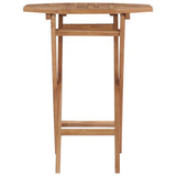 NNEVL Folding Garden Table 60x60x75 cm Solid Teak Wood