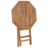 NNEVL Folding Garden Table 60x60x75 cm Solid Teak Wood