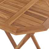 NNEVL Folding Garden Table 60x60x75 cm Solid Teak Wood