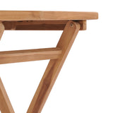NNEVL Folding Garden Table 60x60x75 cm Solid Teak Wood
