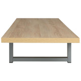 NNEVL Three Piece Bathroom Furniture Set Ceramic Oak