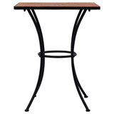 NNEVL 3 Piece Mosaic Bistro Set Ceramic Tile Terracotta