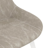 NNEVL Dining Chairs 4 pcs Light Grey Faux Leather