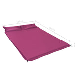 NNEVL Inflatable Air Mattress with Pillow 130x190 cm Pink