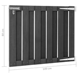 NNEVL Garden Gate WPC 100x80 cm Grey