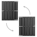 NNEVL Garden Gate WPC 100x120 cm Grey