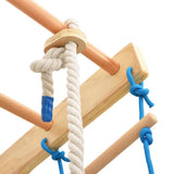 NNEVL Indoor Climbing Playset with Ladders Rings Wood
