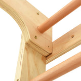 NNEVL Indoor Climbing Playset with Ladders Rings Wood