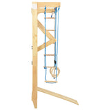 NNEVL Indoor Climbing Playset with Ladders Rings Slide Wood