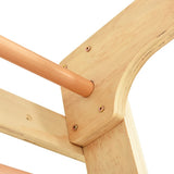 NNEVL Indoor Climbing Playset with Ladders Rings Slide Wood