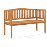 NNEVL Garden Bench 150 cm Solid Teak Wood