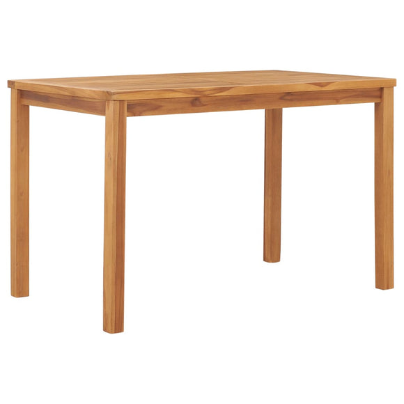 NNEVL Garden Dining Table 120x70x77 cm Solid Teak Wood
