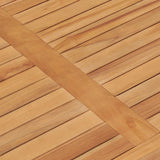 NNEVL Garden Dining Table 120x70x77 cm Solid Teak Wood