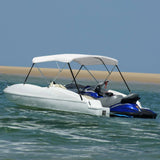 NNEVL 3 Bow Bimini Top White 183x140x137 cm