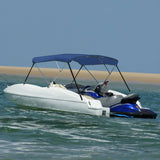 NNEVL 3 Bow Bimini Top Blue 183x140x137 cm