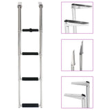 NNEVL Folding Boarding Ladder 4-step Stainless Steel
