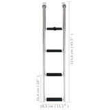 NNEVL Folding Boarding Ladder 4-step Stainless Steel