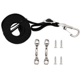 NNEVL Bimini Top Straps 2 pcs Fabric and Stainless Steel