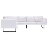 NNEVL Corner Sofa Faux Leather White