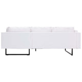 NNEVL Corner Sofa Faux Leather White
