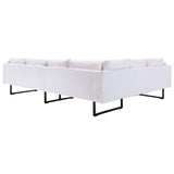 NNEVL Corner Sofa Faux Leather White