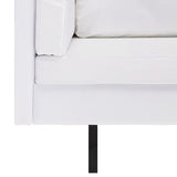 NNEVL Corner Sofa Faux Leather White