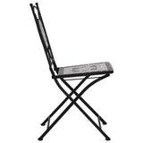 NNEVL 3 Piece Mosaic Bistro Set Ceramic Tile Grey