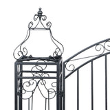 NNEVL Ornamental Garden Gate Wrought Iron 122x20.5x160 cm