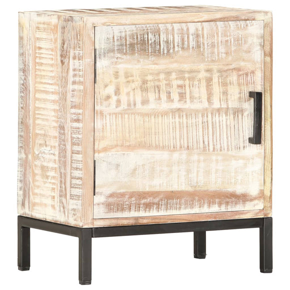 NNEVL Bedside Cabinet 40x30x50 cm Solid Acacia Wood