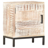 NNEVL Bedside Cabinet 40x30x50 cm Solid Acacia Wood