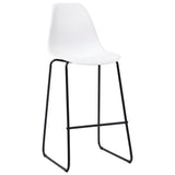 NNEVL 3 Piece Bar Set Plastic White