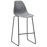 NNEVL 3 Piece Bar Set Plastic Grey