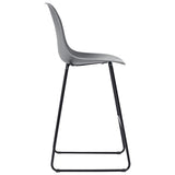 NNEVL 3 Piece Bar Set Plastic Grey