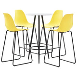 NNEVL 5 Piece Bar Set Plastic Yellow