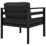 NNEVL Sectional Corner Sofa 1 pc with Cushions Aluminium Anthracite