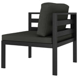 NNEVL Sectional Corner Sofa 1 pc with Cushions Aluminium Anthracite
