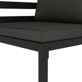 NNEVL Sectional Corner Sofa 1 pc with Cushions Aluminium Anthracite