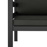 NNEVL Single Sofa with Cushions Aluminium Anthracite